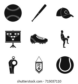 Tactic icons set. Simple set of 9 tactic vector icons for web isolated on white background