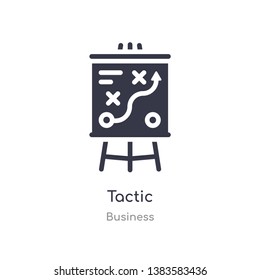 tactic outline icon. isolated line vector illustration from business collection. editable thin stroke tactic icon on white background