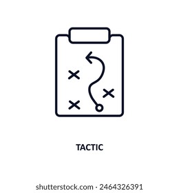 tactic outline icon.  Thin line icon from business collection. Editable vector isolated on white background