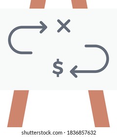 tactic vector flat color icon