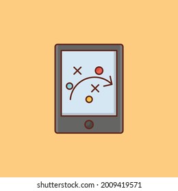 tactic vector flat color icon