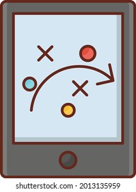 tactic vector flat color icon