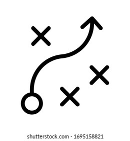 tactic vector thin line icon 