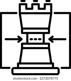 Tactical Advantage Line Vector Icon Design