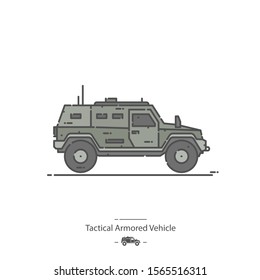 Tactical Armored Vehicle - Line color icon