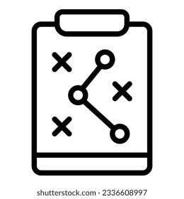 Tactical board icon outline vector. Business trend. Seo web