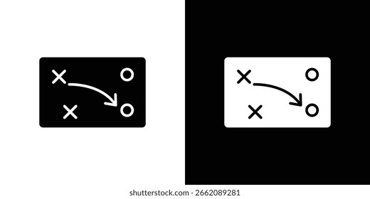 Vectores de glifos de iconos tácticos. Web flat pack.