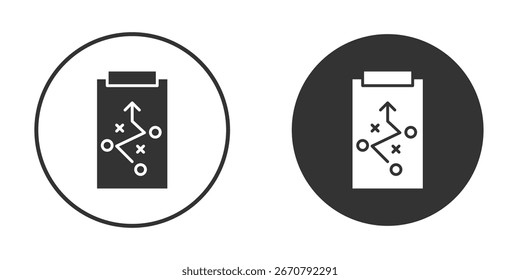 Taktisches Icon in modernen minimalistischen Flachversionen