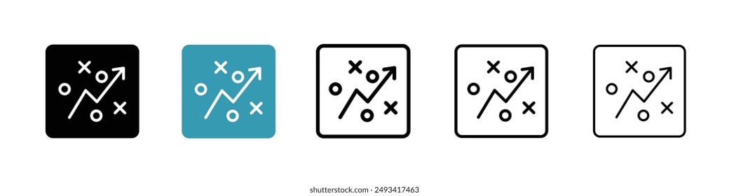 Tactical icon pack. line style EPS 10