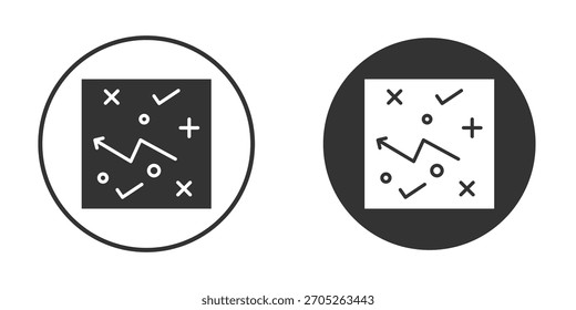 Taktisches Symbol. Perfekt für Web- und App-Schnittstellen, Präsentationen, Infografiken