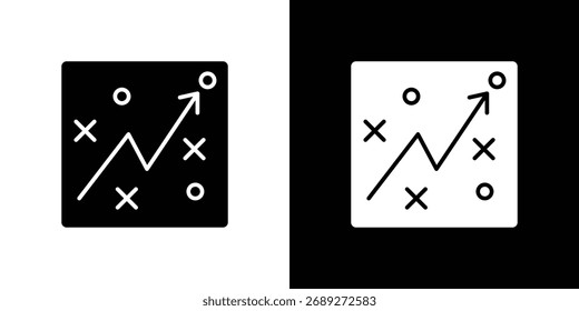 Tactical icon silhouette in black flat style. Graphic element