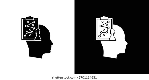 Tactical icon silhouette vector in black colors. flat symbol logo design style