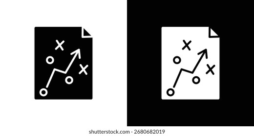 Símbolo de icono táctico. diseño simple editable.