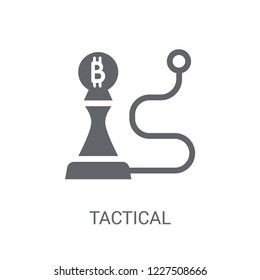 Tactical icon. Trendy Tactical logo concept on white background from Cryptocurrency economy and finance collection. Suitable for use on web apps, mobile apps and print media.