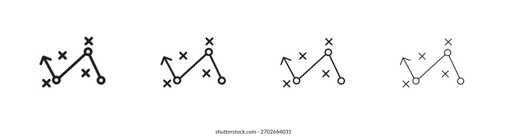 Ilustração tática do vetor de ícones. Vetor editável EPS 10.