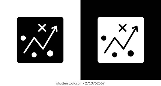 Tactical icon. Vector illustration. Silhouette in black color