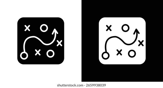 Plantilla táctica del logotipo del Vector del icono para el gráfico y el Diseño web.