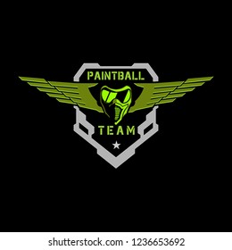 Tactical Mask Paintball Military Badge Wings Logo