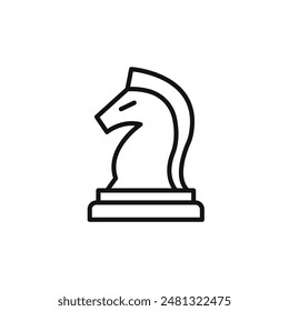 Tactical Move Chess Piece Icon for Strategy Games