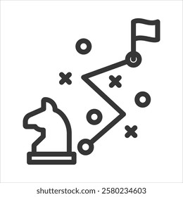 Tactical Outline Icon Vector Illustration