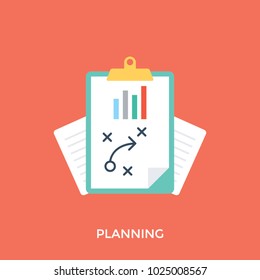 Tactical planning illustration, clipboard planner 