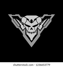 Tactical Skull Badge Logo