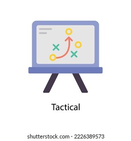 Tactical  vector Flat  Icons. Simple stock illustration