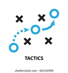 tactics business  concept  icon and symbol