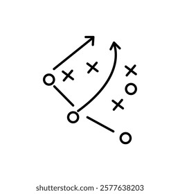 tactics business concept vector icon illustration