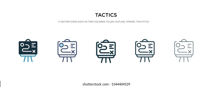 tactics icon in different style vector illustration. two colored and black tactics vector icons designed in filled, outline, line and stroke style can be used for web, mobile, ui