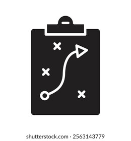 Tactics icon Isolated flat vector in outline