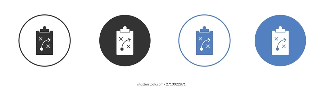 Icono de tácticas simple Vector minimalista EPS