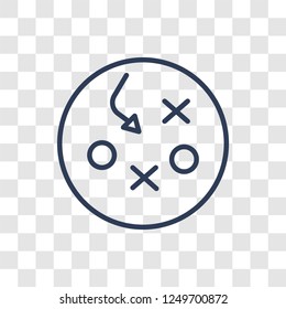 Tactics icon. Trendy linear Tactics logo concept on transparent background from Productivity collection
