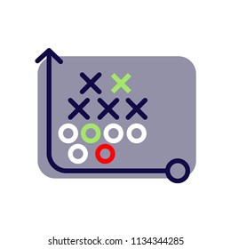 Tactics icon vector icon. Simple element illustration. Tactics symbol design. Can be used for web and mobile.