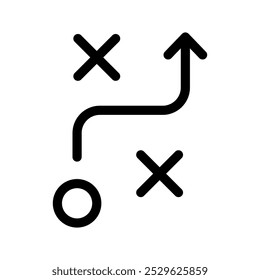 Ilustração de design de símbolo de vetor de ícone de tática