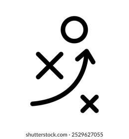 Tactics Icon Vector Symbol Design Illustration