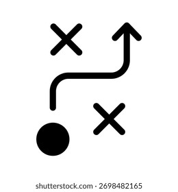 Taktik-Symbol, Vektorsymbol-Entwurfsgrafik