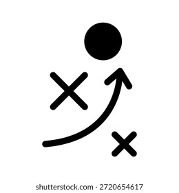 Ilustração de design de símbolo de vetor de ícone de tática
