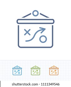 Tactics on Projector Board - Contrast Dash Icons. A professional, pixel-aligned icon.