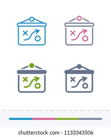 Tactics on Projector Board - Vibrant Icons. A professional, pixel-aligned icon.