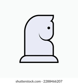 Tactics, Strategy Icon. Chess Horse Symbol.