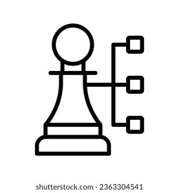 Tactics vector icon which can easily modify or edit

