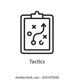 Tactics Vector Outline Icon Design illustration. Product Management Symbol on White background EPS 10 File