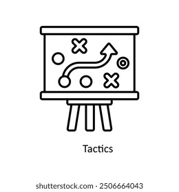 Tactics vector  outline Icon Design illustration. Smart Home and Technology Symbol on White background EPS 10 File