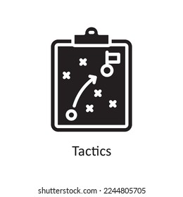 Tactics Vector Solid Icon Design illustration. Business And Data Management Symbol on White background EPS 10 File