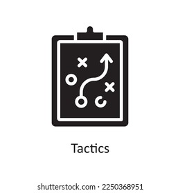 Tactics Vector Solid Icon Design illustration. Product Management Symbol on White background EPS 10 File