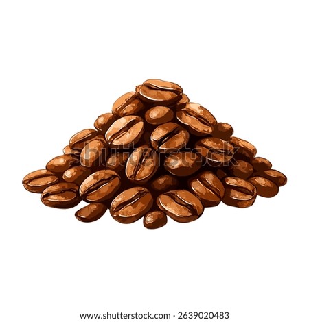 A tactile composition of roasted coffee beans — layered with warmth and texture, this watercolor piece enriches specialty coffee branding, modern packaging, and curated editorial spreads.