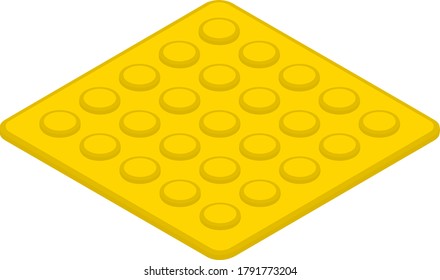 Tactile Fliesen, einzelne Vektorgrafik
