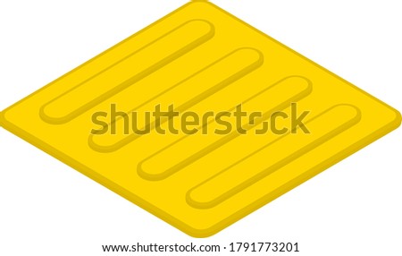 Tactile paving isolated vector illustration
