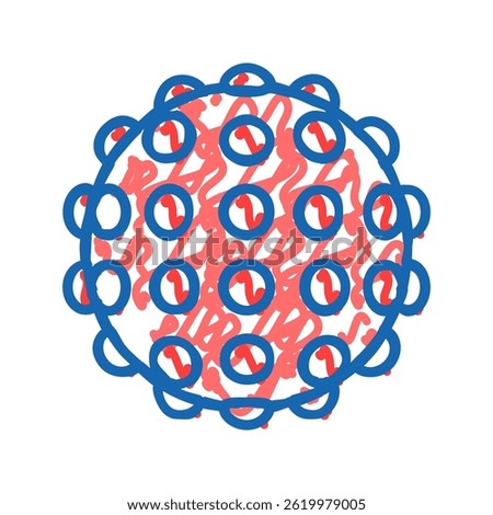 tactile toy fidget doodle icon sketch vector. tactile toy fidget sign. isolated symbol illustration